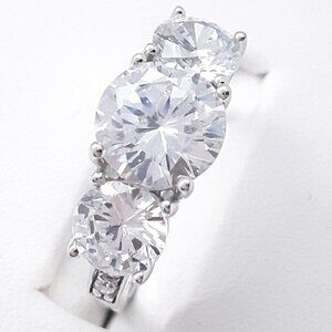 New Sterling sterling sterling silver silver silver CZ ring Size 7